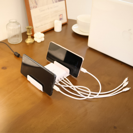 큐브온 JI-500 5포트 고속 멀티 충전기 케이블 변경 가능 기본 5A 어댑터 #2