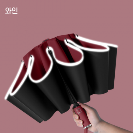 벨카리노 거꾸로 우산 3단 완전자동 우산 암막 양우산 자외선차단 #6