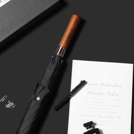 벨카리노 8K 고급 우드 암막 자동 장우산 골프우산 의전용 우산 #3