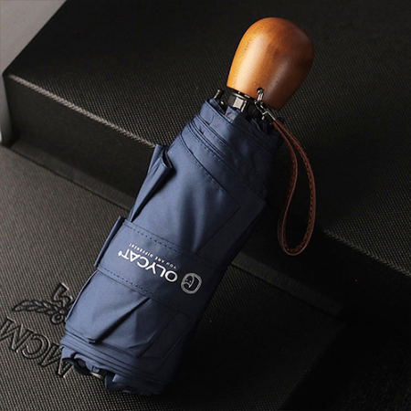 생활더봄 OLYCAT 8K 우드그립 5단 자외선차단 수동 양우산 2color #4