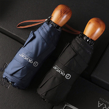 생활더봄 OLYCAT 8K 우드그립 5단 자외선차단 수동 양우산 2color #3