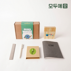 모두애 그린키트 문구 재생 가죽노트