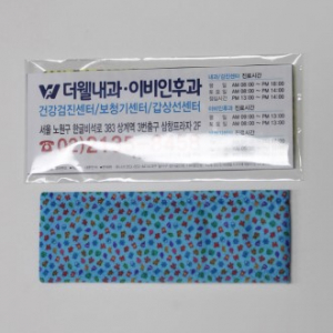 조은 땀 제로 헤드밴드, 헤어밴드 광고면 (홍보물) 인쇄