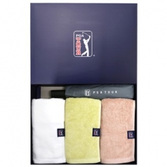 PGA 3단 60 완전자동 쿨링 암막 우산 + 180g 모달 면사 타올 3P 세트 (소)