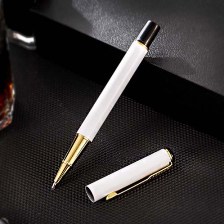 프라임 심플 골드 볼펜 비즈니스 검정색펜 화이트 #2
