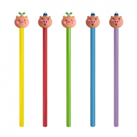 꽃돼지 캐릭터 연필 #2