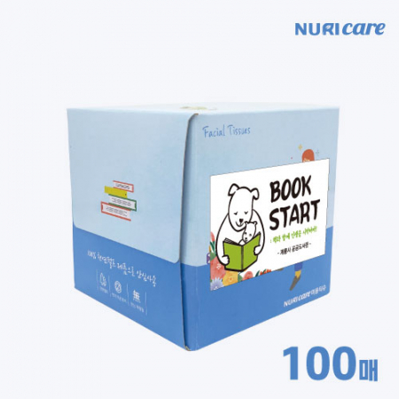 정사각 각티슈 고급 미용티슈 100매 [스티커부착] #2