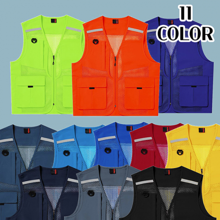 반사 망사 주머니 조끼 #3