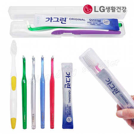 치과용 어금니칫솔 큐빅 LG미세모 가그린 1P / 교정용 칫솔세트 #2