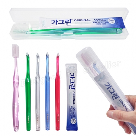 치과용 어금니칫솔 큐빅 크리스탈캡 미세모 가그린 1P / 교정용 칫솔세트 #3