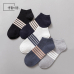 작은이미지: 생활더봄 삼색라인 남성용 단목 발목 스니커즈 양말 10켤레 #3
