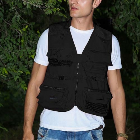 사계절 심플 메쉬 레저 조끼 (3XL) 남성 등산 낚시 조끼 (3XL) #2