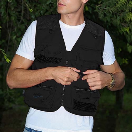 사계절 심플 메쉬 레저 조끼 (2XL) 남성 등산 낚시 조끼 #2