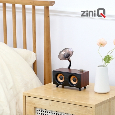 지니큐 무선 레트로 엔틱 블루투스5.0 스피커 휴대용 탁상용 FM라디오 MF-7000B #2