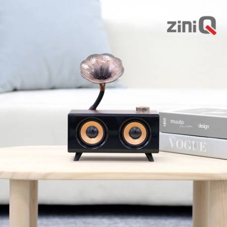 지니큐 무선 레트로 엔틱 블루투스5.0 스피커 휴대용 탁상용 FM라디오 MF-7000B #4