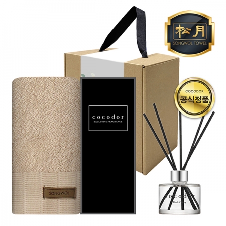 송월 프리미엄 디퓨저 세트 (명품 타올 1매 + 코코도르 디퓨저 200ml 1개) #3