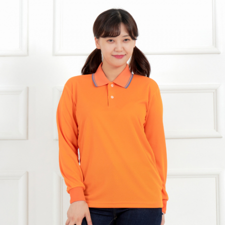 쿨론 기본핏 반팔 긴팔 폴로 티셔츠, 남성 여성 단체 행사 #5