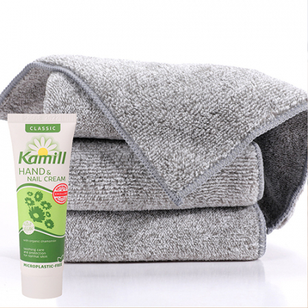 대나무 숯 미니 타월+카밀 30ml 핸드크림 세트 #2