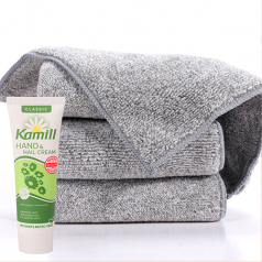대나무 숯 미니 타월+카밀 30ml 핸드크림 세트