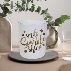 고급 세라믹 골드 라인 머그컵