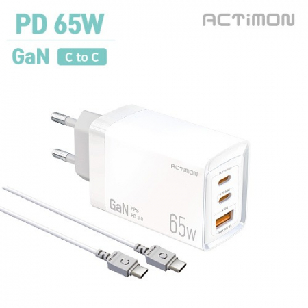엑티몬 가정용 GaN 지원 PD 65W 초고속충전기 (C+C+ USB) #2