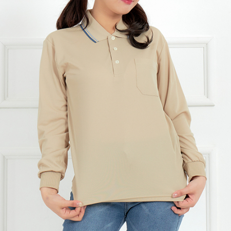 쿨론 PK 스탠 폴로 카라 반팔 긴팔 티셔츠, 남성 여성 티셔츠 #6