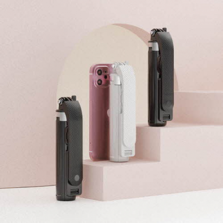 [지클랜] 충전식 블루투스 무선 셀카봉 쿼드 4단지지대 #5