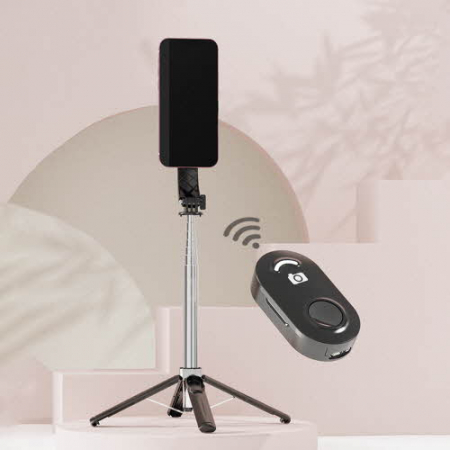 [지클랜] 충전식 블루투스 무선 셀카봉 쿼드 4단지지대 #3