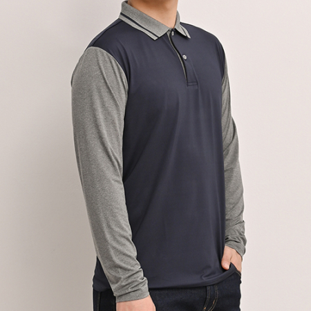 남성 여성 스판핏 반팔 긴팔 폴로 카라 티셔츠 #6
