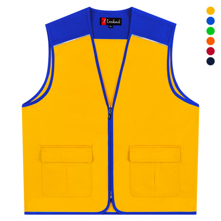 매직 T/C 파이핑 조끼 LD 22 단체 행사 작업 안전 유니폼 V넥 #2