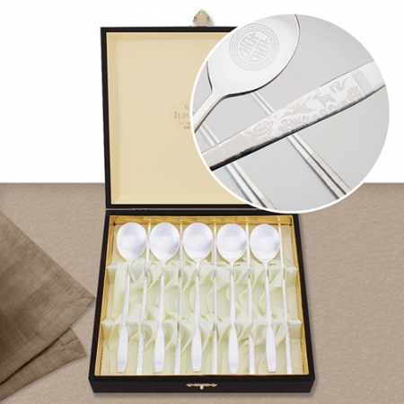 실버 십장생수저 5벌(1044-C) #2