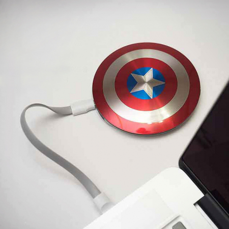 마블 굿즈 파워뱅크 고급 캡틴 보조배터리 6800mAh #3