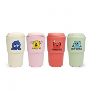 멜로우빈 캐릭터 이중머그 텀블러