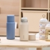 작은이미지: 리틀럽 마망 분유 스텐보온병 355ml 원터치캡형 베이지, 블루 #3
