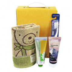 욕실용품세트 N-X (기라로쉬 핸드타올 + 과일나라 핸드크림 + 치약 칫솔세트)