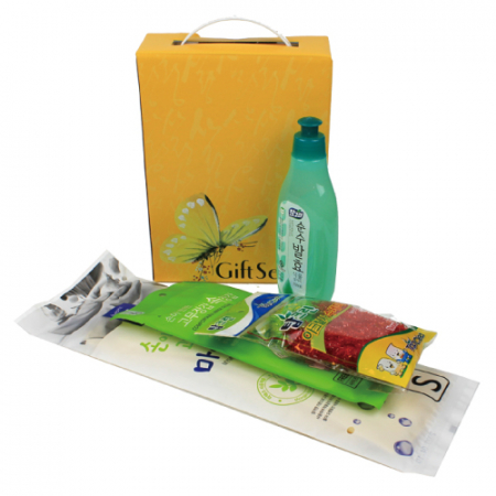 주방용품세트 N-D (마이마이 고무장갑+속장갑+참그린 주방세제+아크릴 수세미 4종) #2