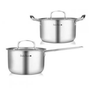 [데일리룸] IH 모노팟 냄비 2종 세트 (편수 18, 양수 20)