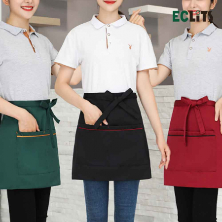 에클리츠 단색 컬러 허리 앞치마 #2