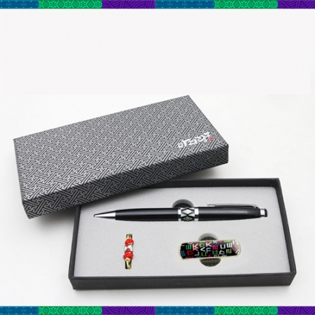 전통문양 나전 OTG 페리자개 USB 메모리 + 자개볼펜 2종 SET #2