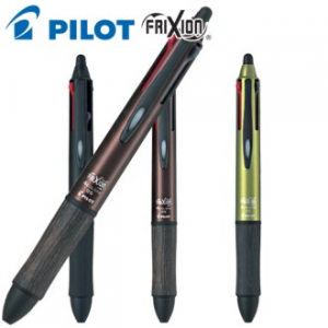 파이롯트 지워지는 프릭션 우드 4색 볼펜 0.5