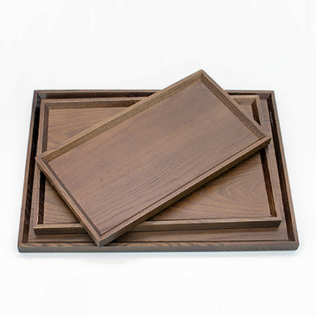 우드 무늬목 직사쟁반 (소) 1P #3