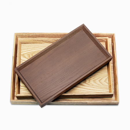 우드 무늬목 직사쟁반 (소) 1P #2