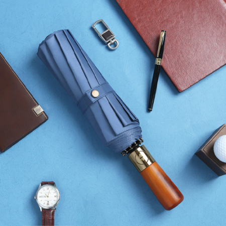 그루브 12k 우드 손잡이 3단 완전 자동우산 #4