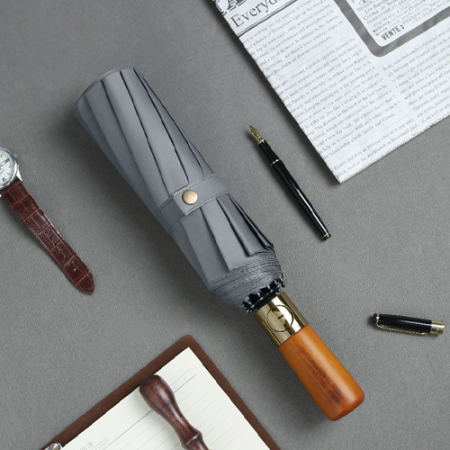 그루브 12k 우드 손잡이 3단 완전 자동우산 #5