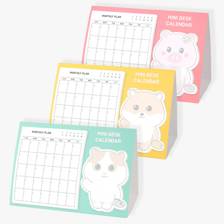 캐릭터 미니달력 (만년형) 점착메모지 #5