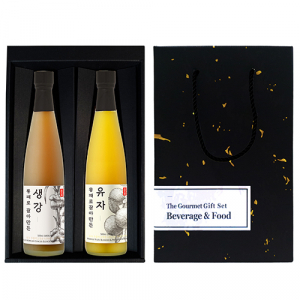청숨 종합 1호 (생강 500ml + 유자 500ml) 선물세트