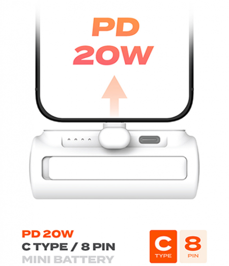 플레오맥스 20W 일체형 도킹형 미니 보조배터리 5000mAh #2