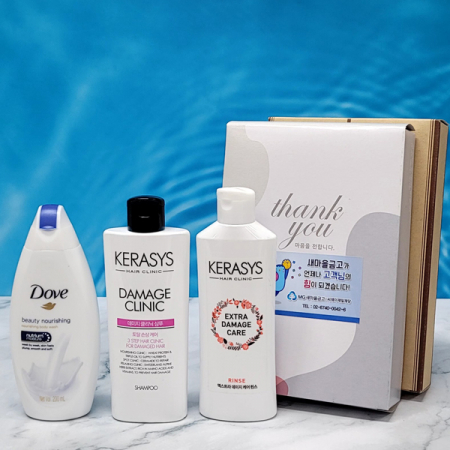 바디워시 샴푸 린스 도브 케라시스 선물세트 4종 #2