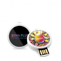 다올 소마플러스 화이트 원형 USB 메모리