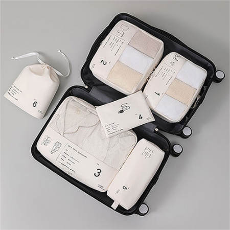 라이트 파스텔 프리미엄 여행용파우치 6종세트 #4